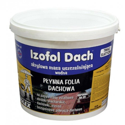 Hidroizolare  Izofol Dach (4 kg)   (1 kg/m2 - 2 straturi )